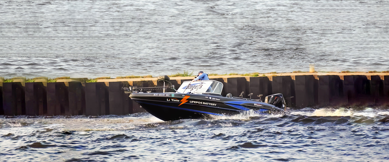 power fishing Boats with litime lifepo4 lithium batteries for trolling motors