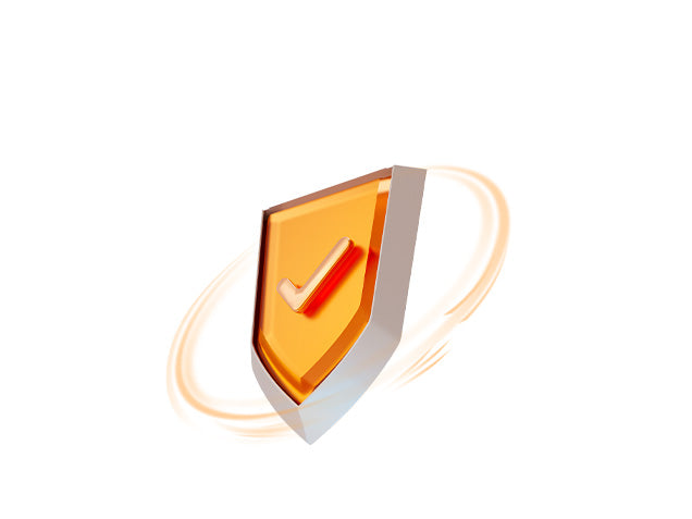 A shield icon with a checkmark inside, symbolizing the protection of a risk-free warranty