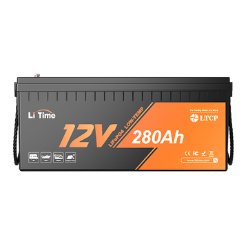 LiTime 12V 280Ah Plus Deep Cycle Lithium Battery with Low-Temp Protection