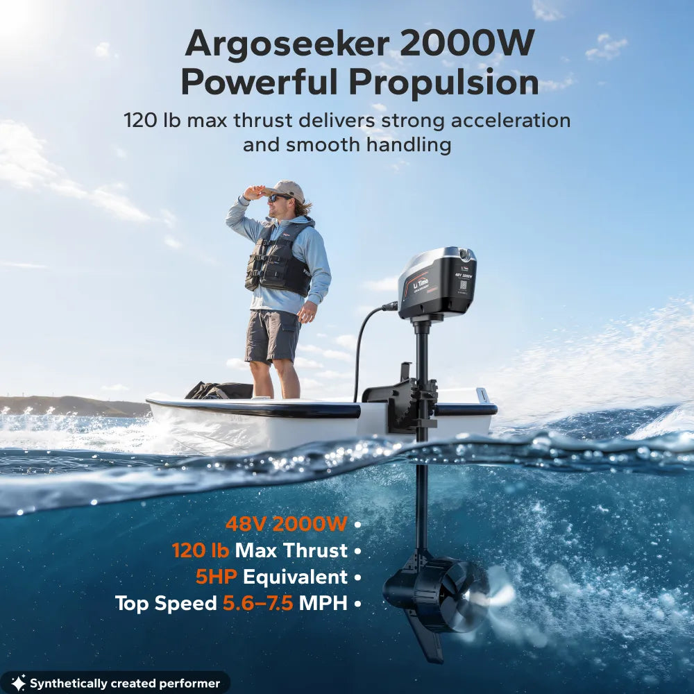 Argoseeker A2 48V2000W Electric Outboard Motor