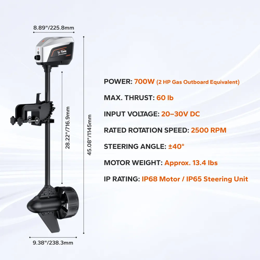 Argoseeker A1 24V700W Electric Outboard Motor