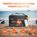 LiTime 12V 140Ah Bluetooth Dual Purpose Lithium Cranking Marine Battery