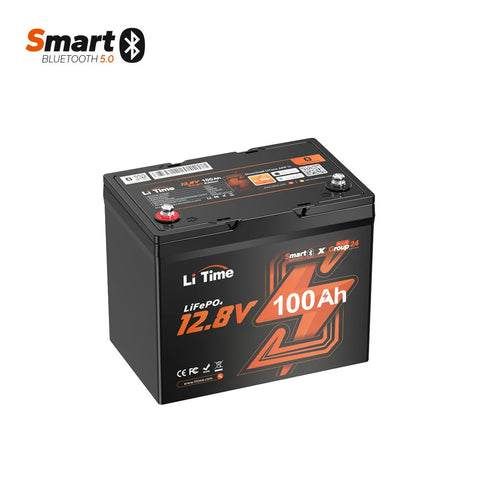 ⚡️Super early bird price A$526.99 -12V 100Ah Group 24 Bluetooth LiFePO4 Lithium Deep Cycle Battery