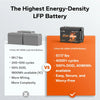comparison of LiTime 320Ah mini lithium battery and lead-acid batteries, highlighting energy density and efficiency benefits