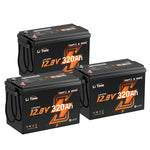 3 pack of litime 12v 320ah lithium battery for off grid power