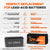 LiTime 12V 230Ah lithium battery compares with lead acid battery, lighter weight, smaller size, longer lifespan, deeper cycles