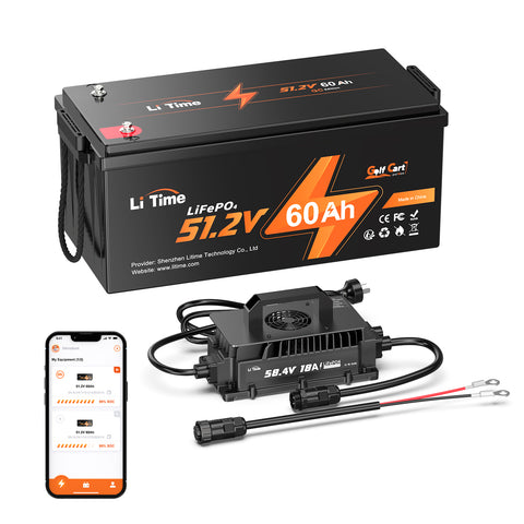 LiTime 48V (58.4V) 18A Lithium Battery Charger IP65 Waterproof