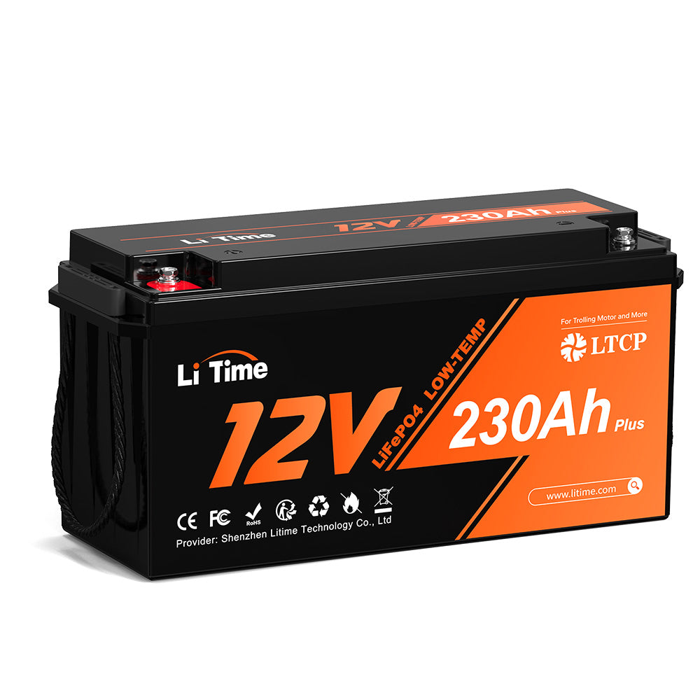 LiTime 12V 230Ah Plus Deep Cycle LiFePO4 Battery with Low-Temp Protection