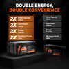 comparison of a LiTime 24V 200Ah battery to a 100Ah, double the energy and power