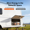 LiTime 24V 100Ah Xtra-Mini LiFePO4 Battery measures 13.11 × 6.93 × 9.45 inches and is 40.8% smaller than a standard 24V 100Ah battery, saving space in caravan installations.