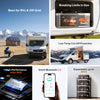 LiTime 24V 100Ah Xtra-Mini LiFePO4 Battery for caravan and off-grid use, featuring 40.8% smaller size, 100A BMS, Bluetooth 5.0, low-temperature protection and expandable 4P2S capacity.