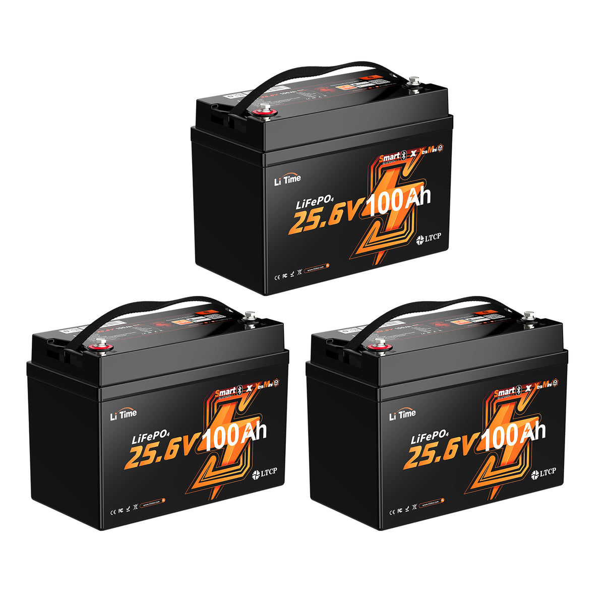 LiTime 24V 100Ah Group 31 Bluetooth LiFePO4 Battery for Caravan & Off-Grid