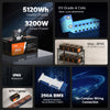 features of LiTime 12v 400Ah lithiu iron battery: 5120wh energy, grade-a cells, ip65 waterproof and more