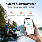 LiTime 16V 70Ah Bluetooth LiFePO4 Lithium Battery For Fish Finder, Fishing Electronics
