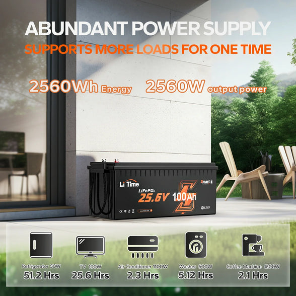 24V 100Ah Bluetooth battery - 6
