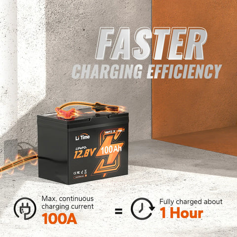 ⚡️Super early bird price A$526.99 -12V 100Ah Group 24 Bluetooth LiFePO4 Lithium Deep Cycle Battery