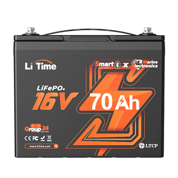 16V 70Ah Bluetooth LiFePO4 Lithium Battery For Fish Finder, Fishing Electronics