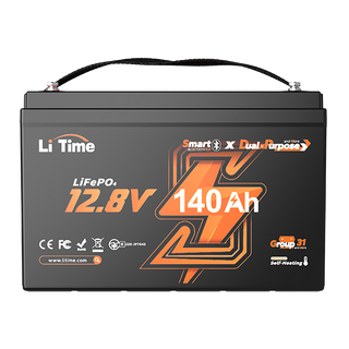  12V 140Ah Bluetooth Dual Purpose Lithium Cranking Marine Battery