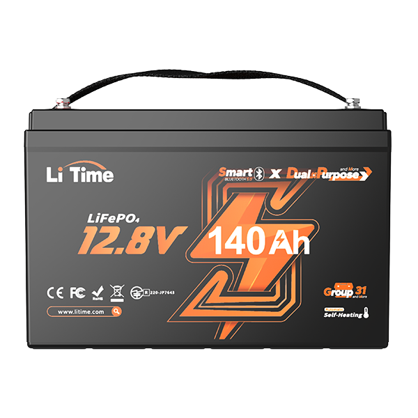  12V 140Ah Bluetooth Dual Purpose Lithium Cranking Marine Battery