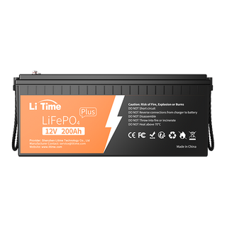 12V 200Ah Plus LiFePO4 Lithium Battery, 200A BMS, 2560W