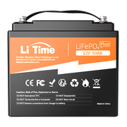 12V 50Ah LiFePO4 Lithium Battery, Build-in 50A BMS, 640Wh Energy
