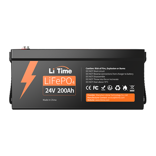 24V 200Ah LiFePO4 Lithium Battery, 200A BMS, 5120Wh