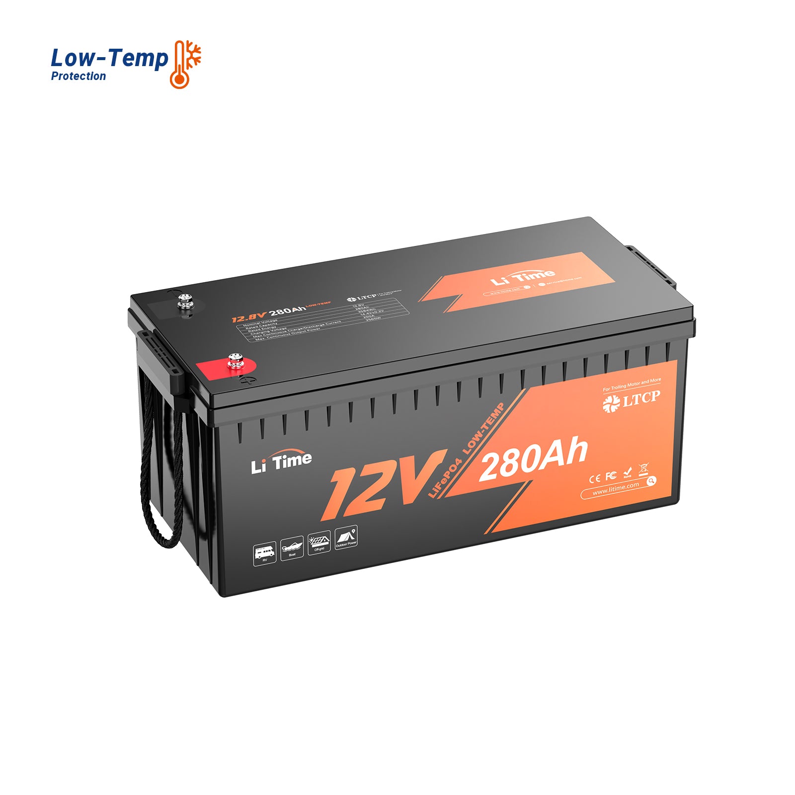 Final price A$928 - LiTime 12V 280Ah Plus Deep Cycle Lithium Battery with Low-Temp Protection