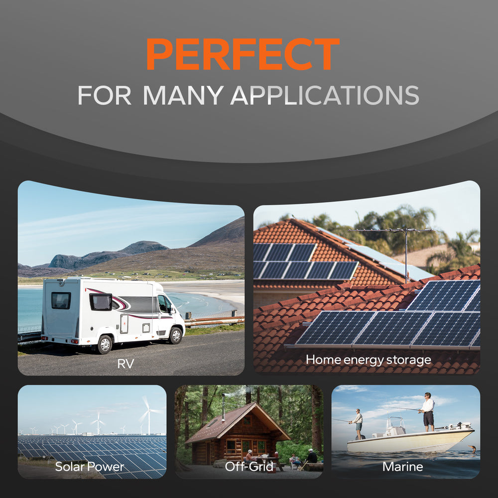 litime 12v 280Ah lithium battery supports many applications, including RV, home backup energy, solar power.