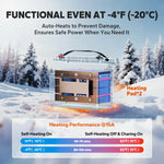 self heating function of litime 12v 165ah lithium cranking battery for boat