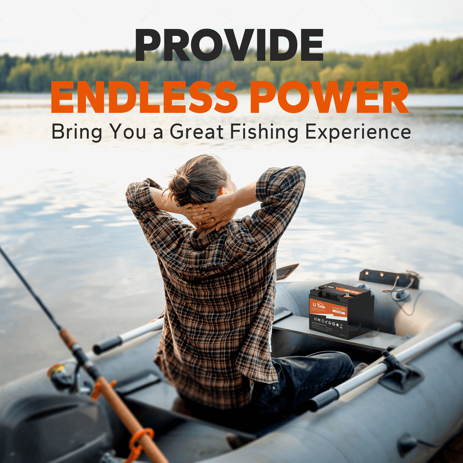 ✅Like New✅ LiTime 12V 50Ah LiFePO4 Lithium Battery, Build-in 50A BMS, 640Wh Energy - Litime-AU