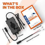 LiTime 48V (58.4V) 18A Lithium Battery Charger IP65 Waterproof