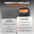LiTime 50Ah LiFePO4 battery replaces 100Ah lead-acid, offering 640Wh energy and lighter weight