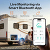 LiTime 24V 230Ah Bluetooth lithium battery with smart app monitoring for caravan power