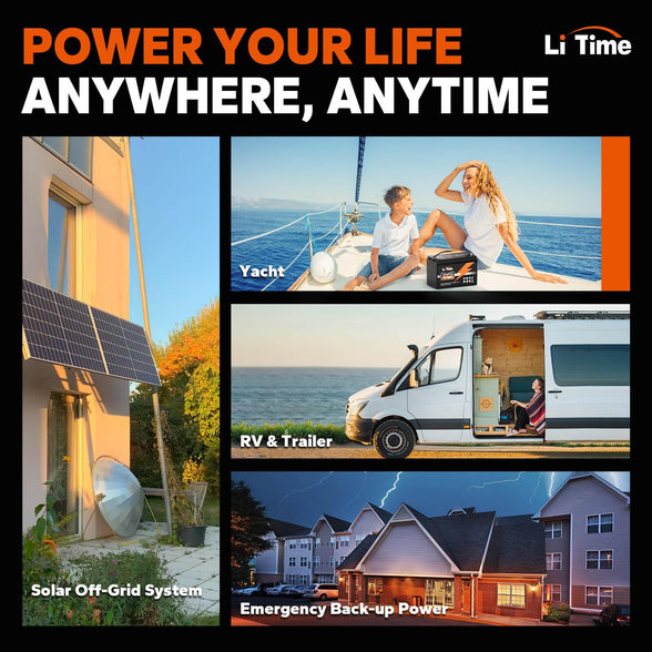 LiTime 12V 100Ah LiFePO4 Battery: 100A BMS, 1280Wh Energy - Litime-AU