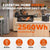 A LiTime 200Ah LiFePO4 battery in a kitchen with stats on powering common home appliances