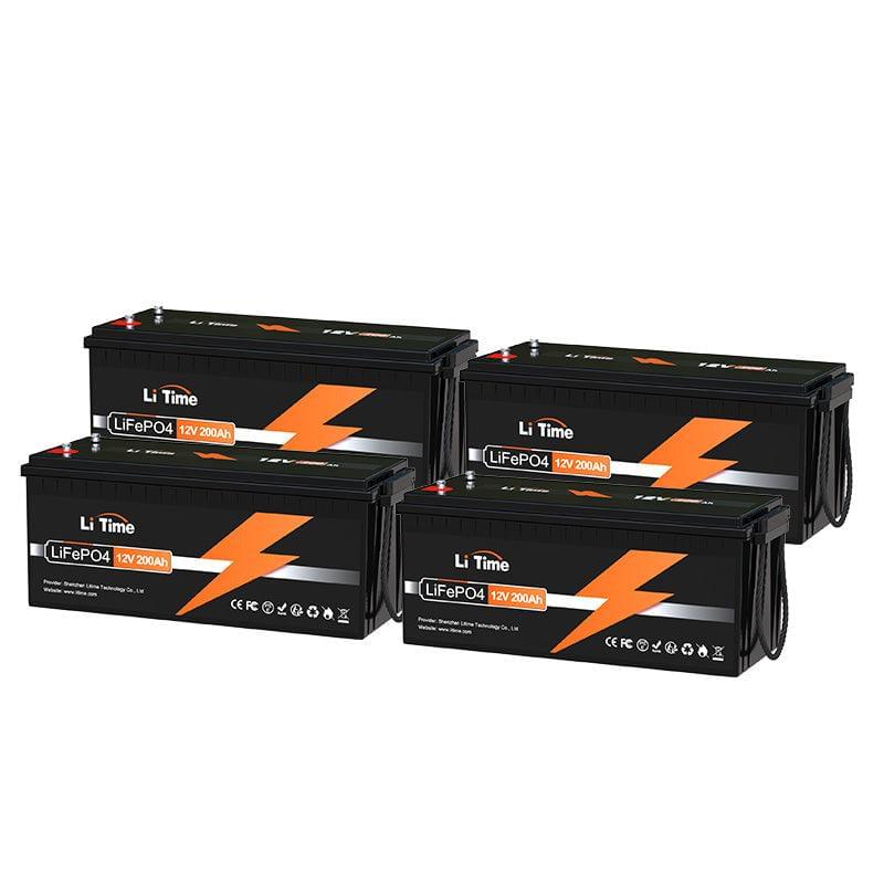 a 4-pack of litime 12v 200ah lithium batteries