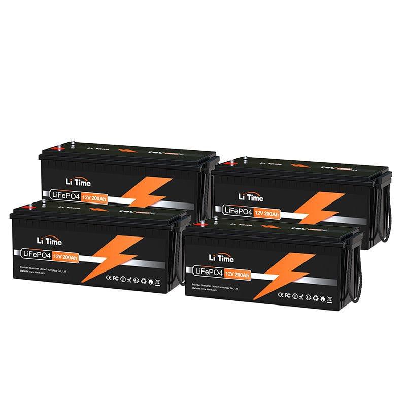 LiTime 12V 200Ah LiFePO4 Lithium Battery, Build-in 100A BMS, 2560Wh Energy