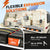 LiTime 200Ah battery system showing flexible expansion up to 40.96kWh for RV/solar setups