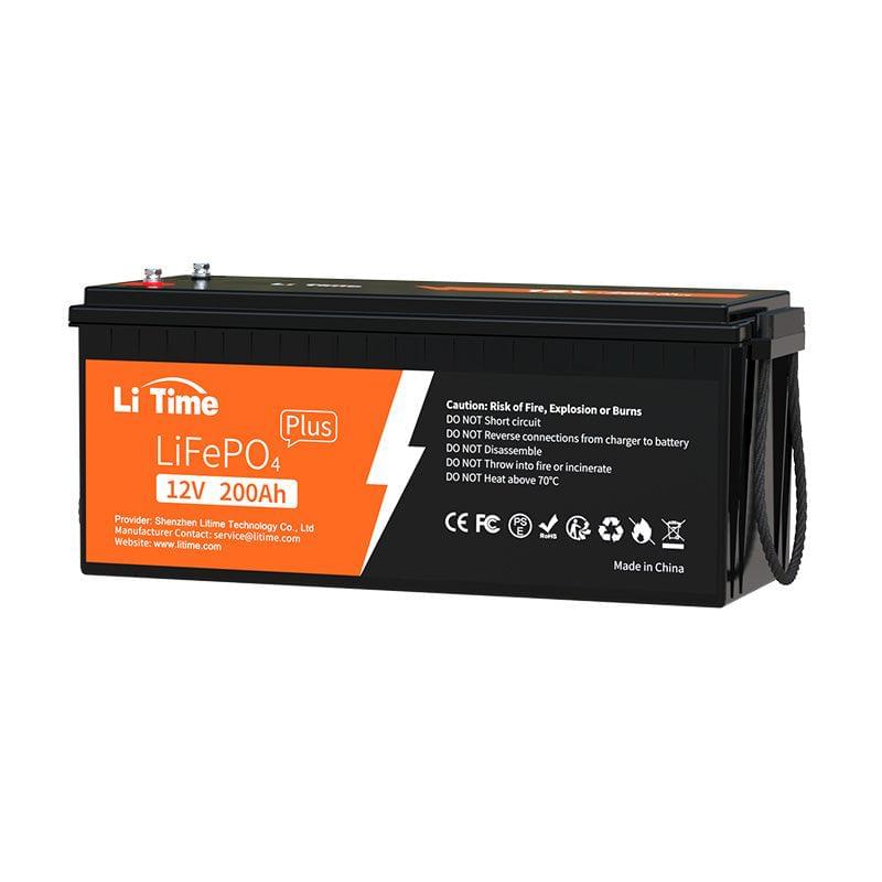 LiTime 12V 200Ah Plus LiFePO4 Lithium Battery, Built-in 200A BMS, 2560W Load Power - Litime-AU