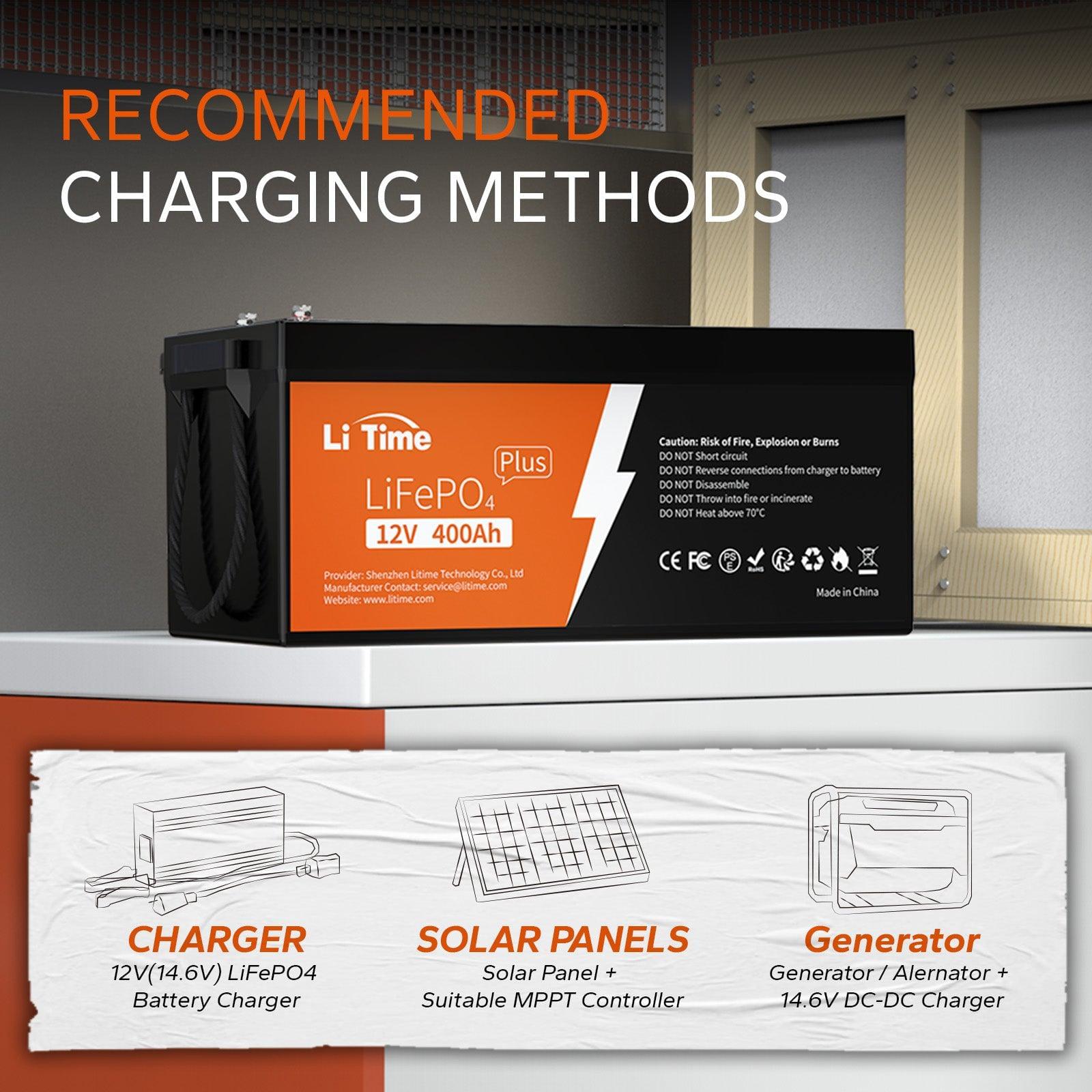 Final price A$1477 - LiTime 12V 400Ah LiFePO4 Lithium Battery with 250A BMS, 5120Wh Usable Energy