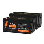 LiTime 24V 200Ah LiFePO4 Lithium Battery, 200A BMS, 5120Wh - Litime-AU